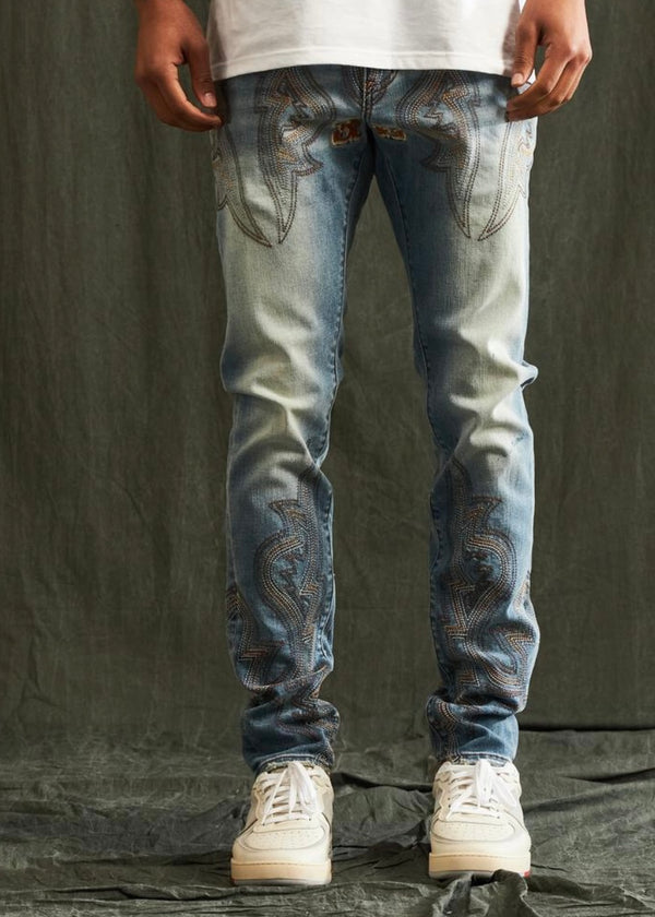 Embellish NYC Bert Light Stone Jeans (031)