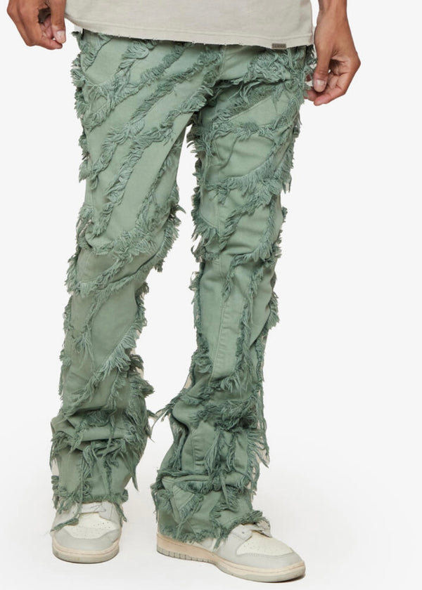 Valabasas “Grit” Light Emerald Stacked Jeans