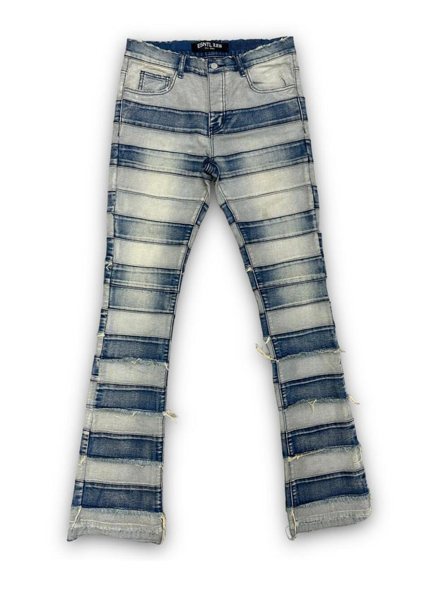 ESNTL Lab “Repeat” Light Wash Stacked Jeans