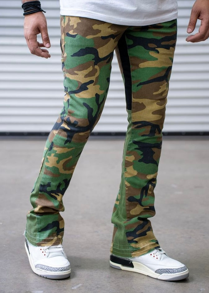 Damati Naqab Camo Stacked Jeans (DMT-24-005)