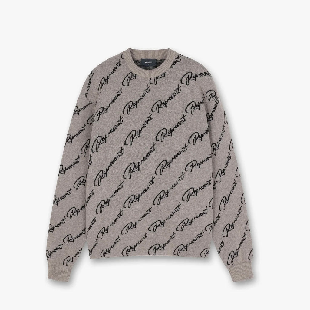 Represent Jacquard Sweater - Camo