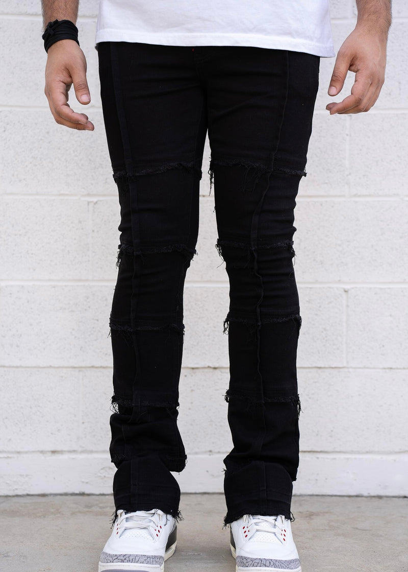 Reelistik Salvatore Black Stacked Jeans (RST5031-4)