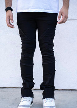 Reelistik Jala Black Stacked Jeans (RST5038-2)