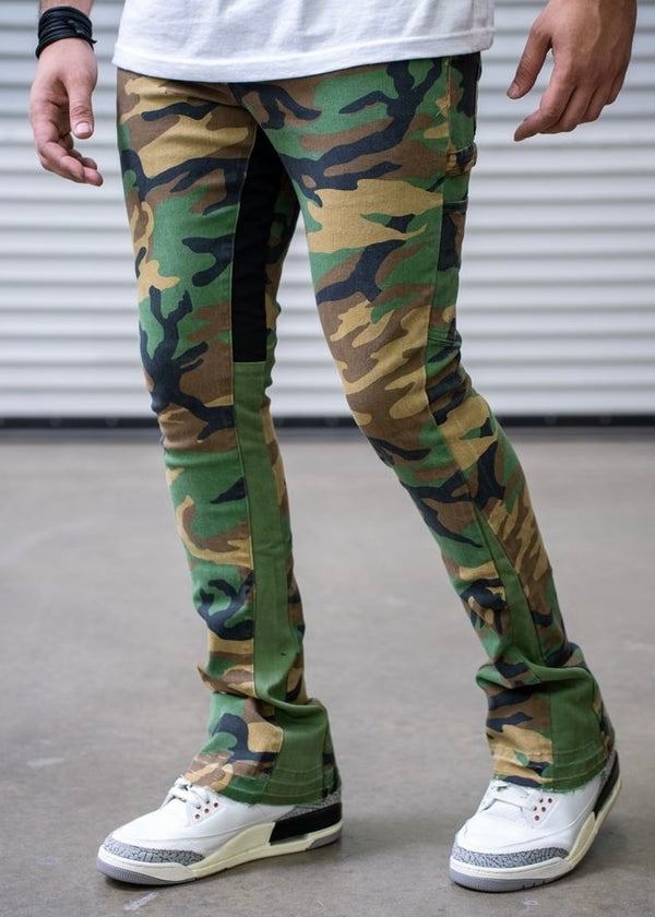 Damati Naqab Camo Stacked Jeans (DMT-24-005)