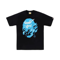 BAPE “Flame Head” Black/Blue Tee