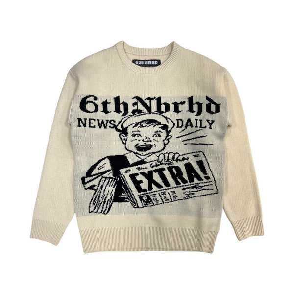 6th NBRHD “Media” Cream Sweater