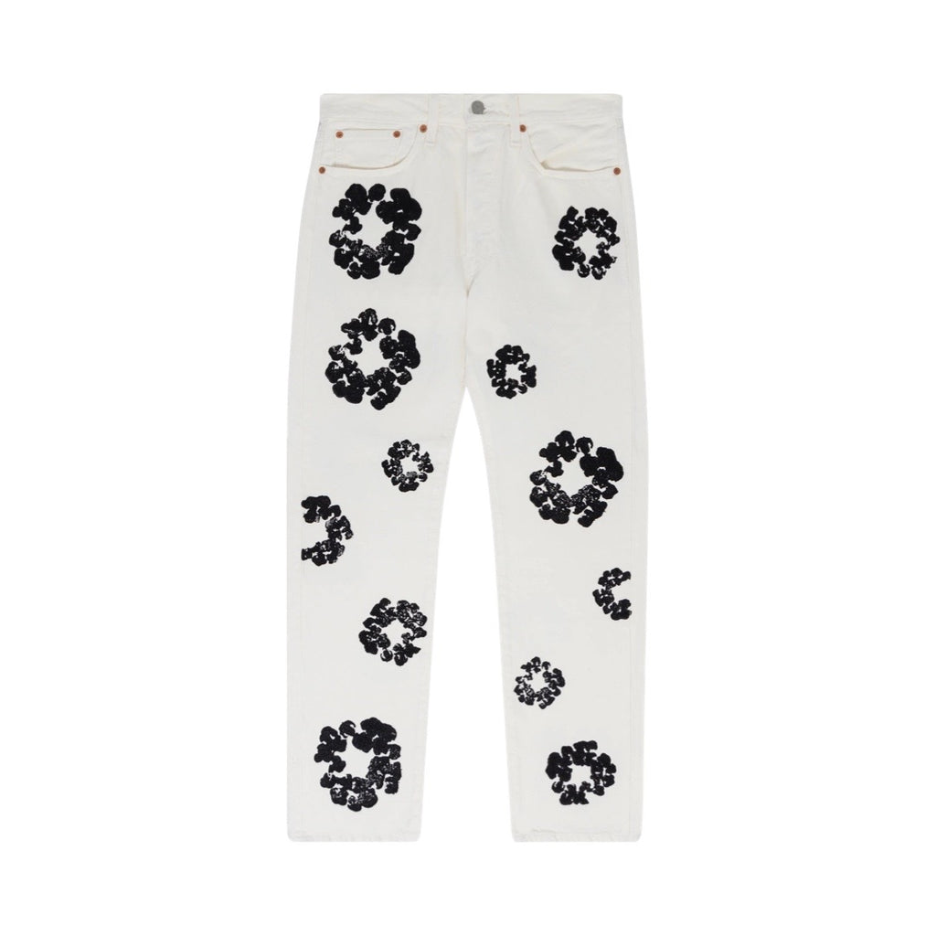 Denim Tears Cotton Wreath White Jeans – Era Clothing Store