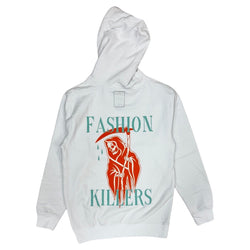 November Reine “Fashion” Hoodie In White/Teal