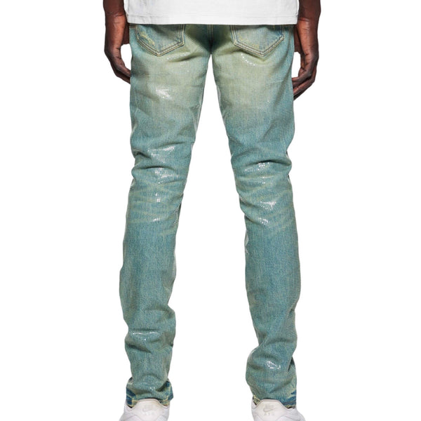 Purple Brand Tiled Overlay Jeans