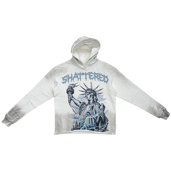 Shattered Hearts “Ms. Liberty” Cropped Hoodie