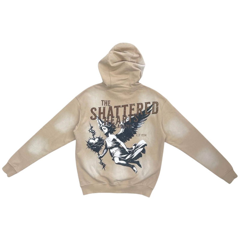 Shattered Hearts “Academy” Beige Hoodie