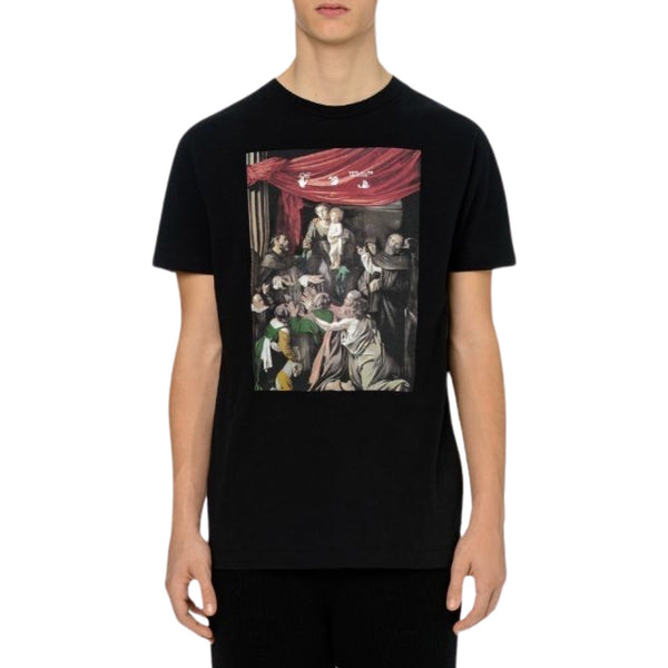 Off White Caravaggio Panting Black Tee