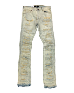 Focus Light Vintage Stacked Jeans (3625)