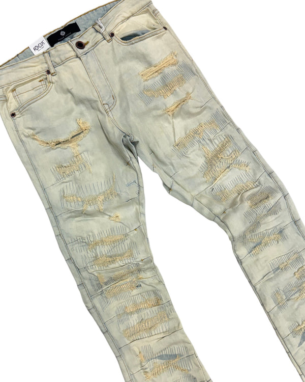 Focus Light Vintage Stacked Jeans (3625)