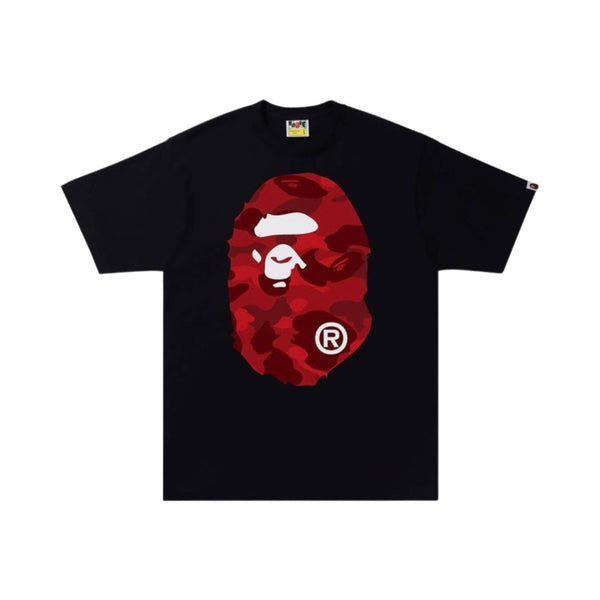 BAPE “Color Camo Big Ape” Black/Red Tee