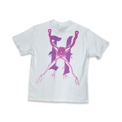 Hostile Lightning White Tee