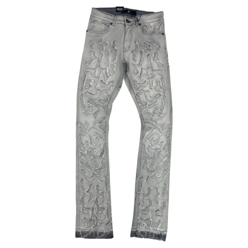 Focus Art Grey Stacked Jeans (3471)