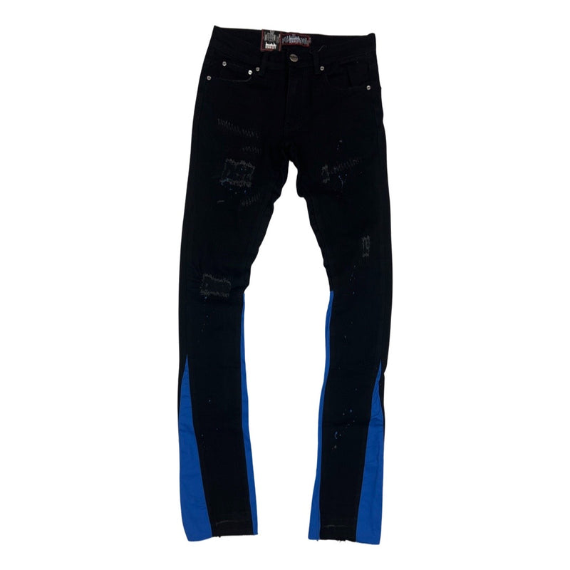 Denimicity Royal Blue Stacked Jeans