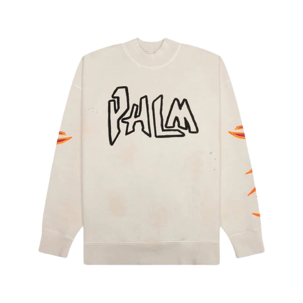 Palm Angels Flame Cream Sweater