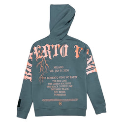 Roberto Vino Tech Thunder Hoodie (Grey/Orange)