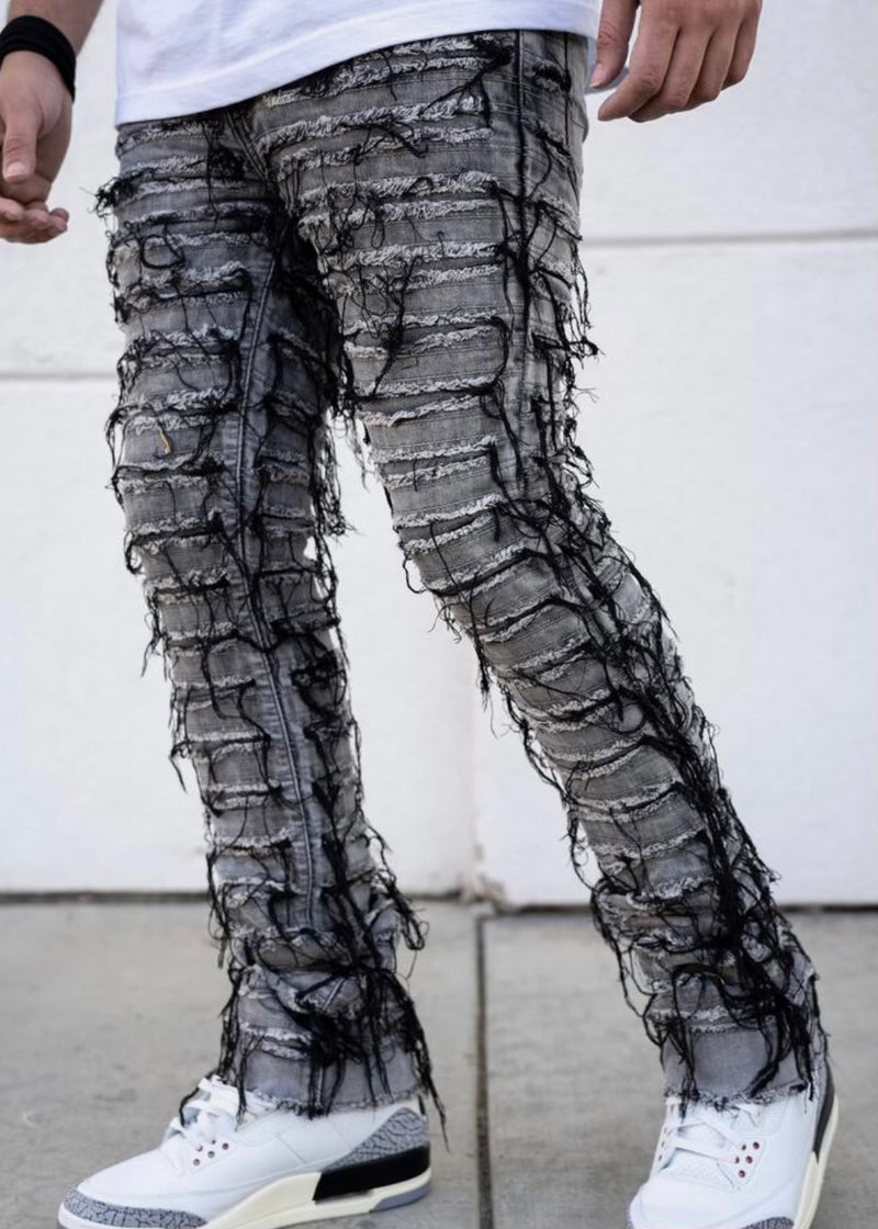 Reelistik Grey Stacked Jeans (RST5024-4)