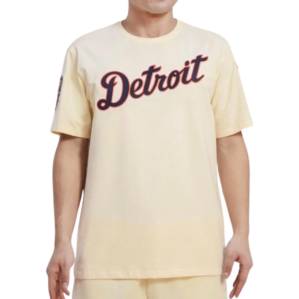 Detroit Tigers Retro Classic Chenille Eggshell Tee - 113601015554