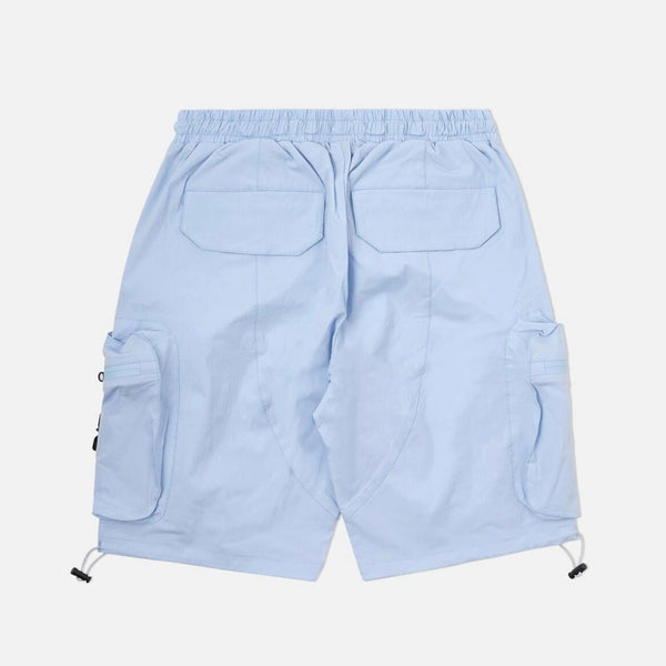 Eight & Nine Combat Nylon Baby Blue Shorts