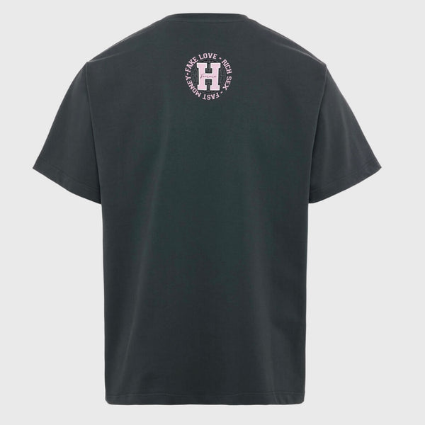 Homme Femme Pure Bred Tee In Black And Pink