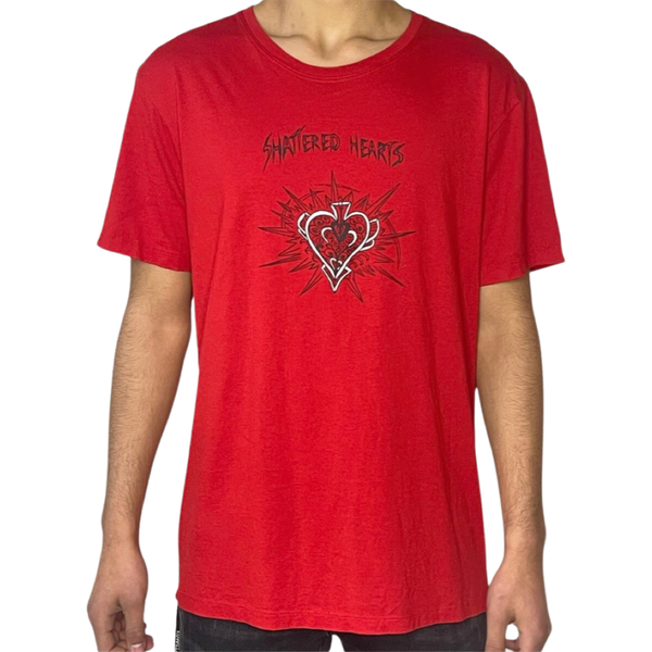 Shattered Hearts Ace Red Tee