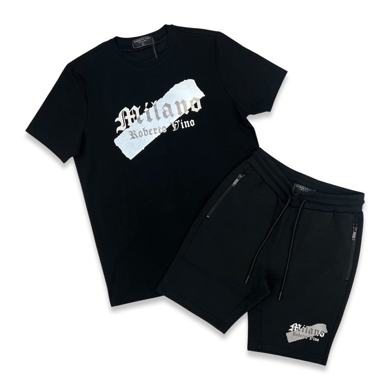 Roberto Vino Tech Milano Reflected Short Set (White)