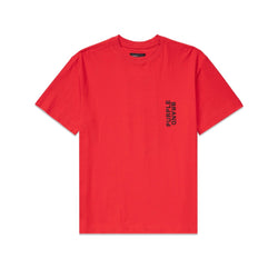 Purple Brand Textured Shattered Red S/S Tee