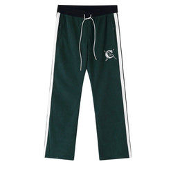 Campus Academy Flare Corduroy Track Pants In Green