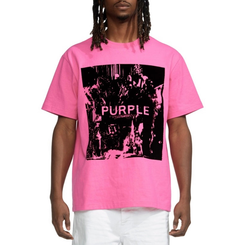 Purple Brand Textured Flock Pink S/S Tee – Era Clothing Store