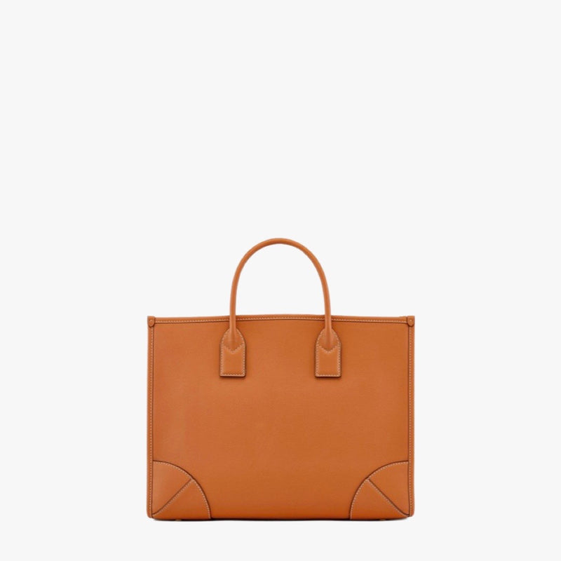 MCM Munchen Large Tote In Spanish Calf Leather (Cognac)