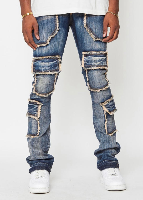 Golden The Patchwork Greco Stacked Jeans