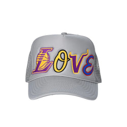 Top Drop “Love” Trucker Hat (Grey)