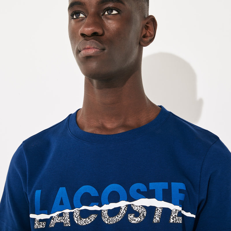 Lacoste Tear Graphic Tee (Navy/Blue)