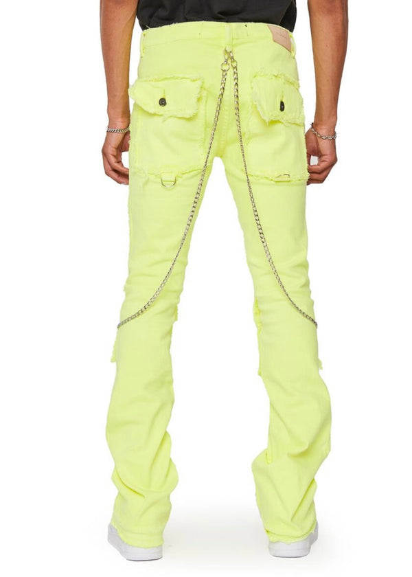 Valabasas Hybrid Verde Lime Stacked Jeans