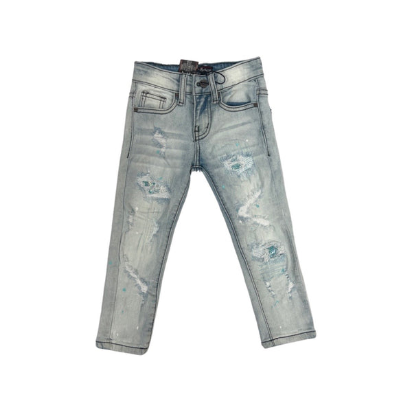 Kids Denimicity Patched Jeans (Teal)