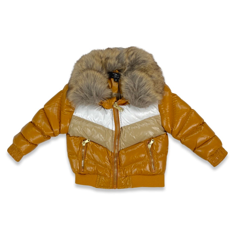 Jordan Craig Kids Puffer Wheat Jacket (91587)