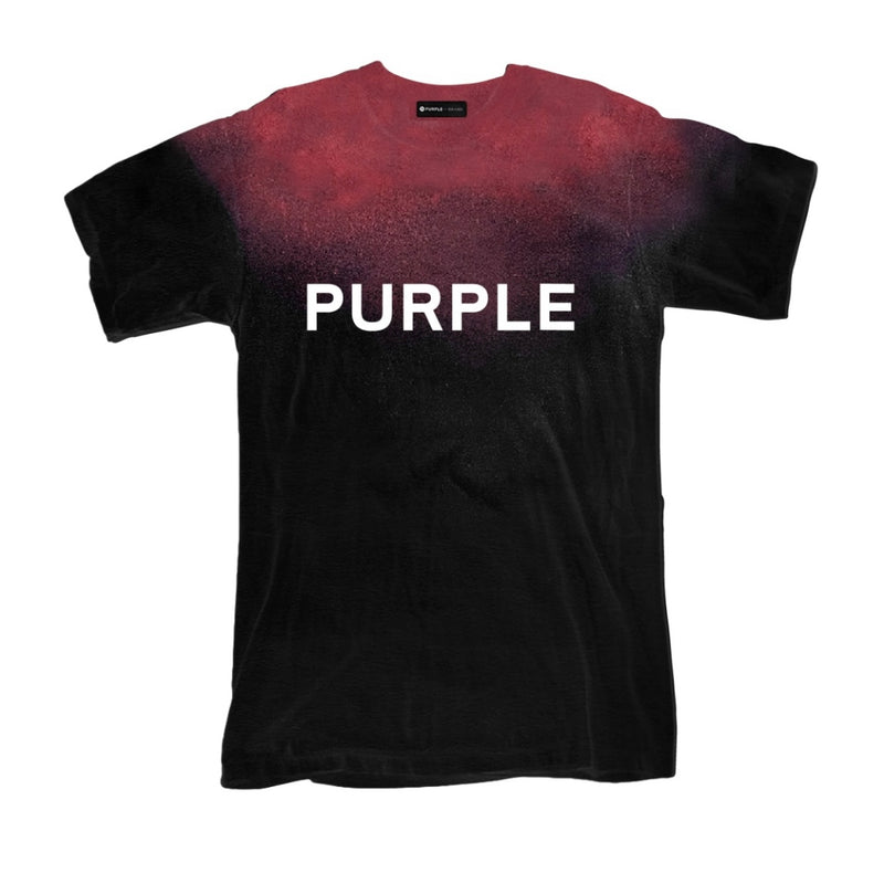 Purple Brand Textured Red Tie Dye S/S Tee