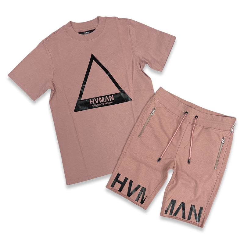 Hvman Prevail Dusty Pink Short Set