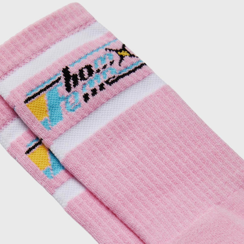 Homme Femme Galaxy Socks In Pink