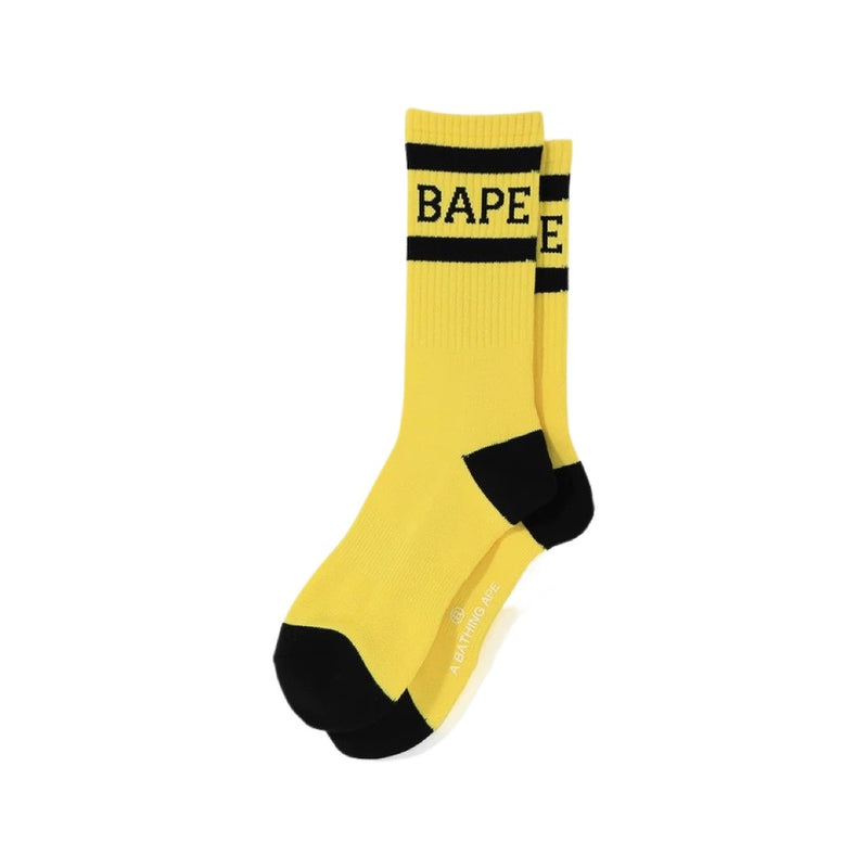 BAPE Stripe High Yellow Socks