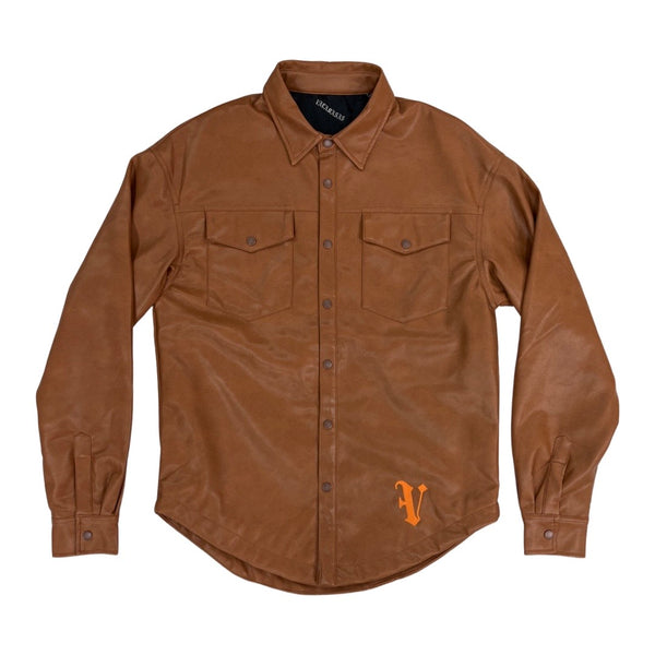 Valabasas “Solace” Wheat Leather Shirt