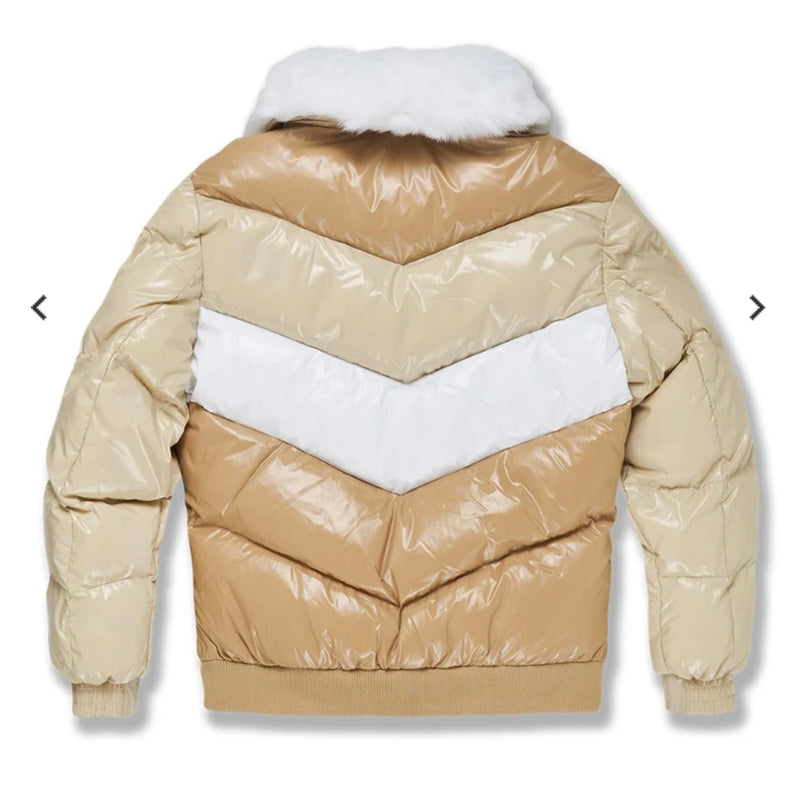 Men’s Nylon Puffer Jacket (Sand)
