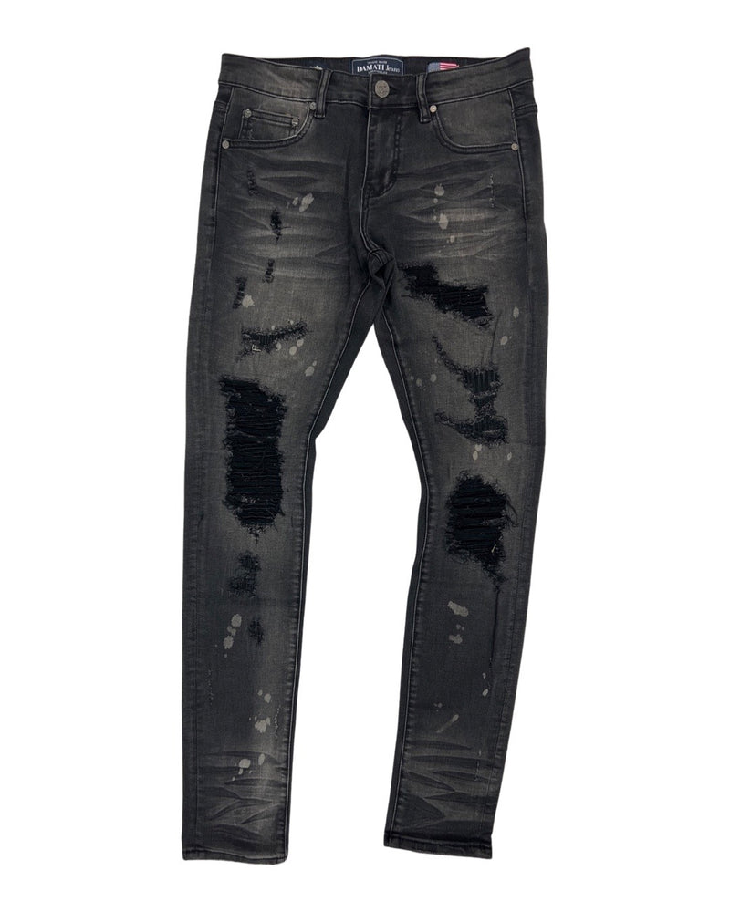 Damati Repair Charcoal Wash Jeans (993