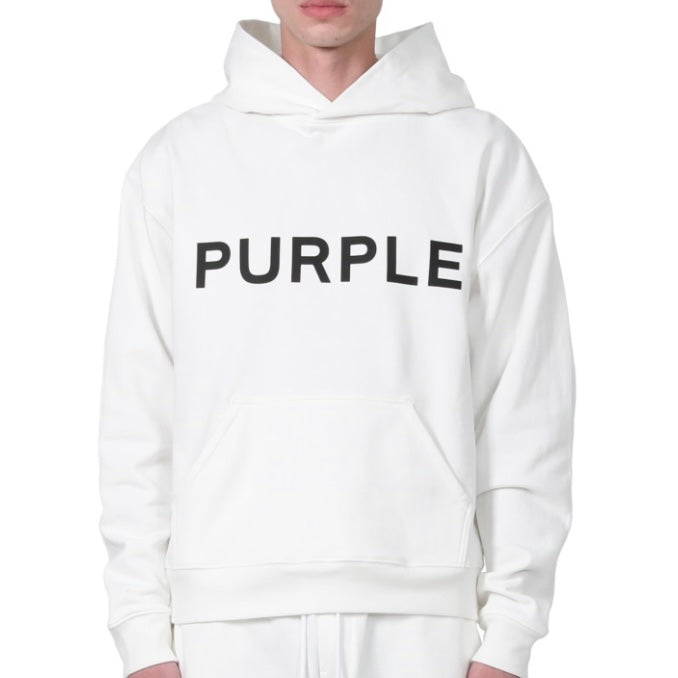 Purple Brand French Terry Font Black Hoodie – Era Clothing Store