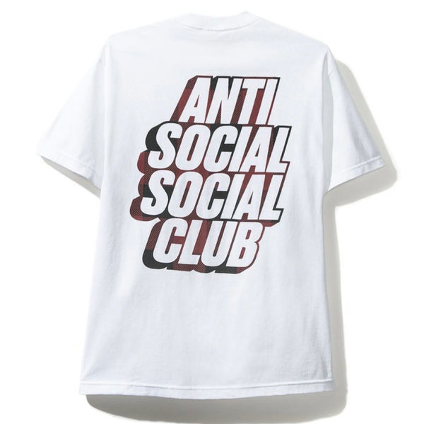 Anti Social Social Club Blocked Plaid Tee (White/Red)