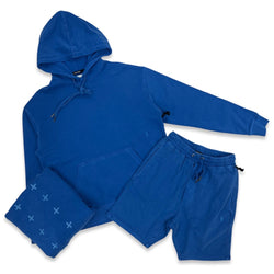 Ksubi Trak Cobalt Hoodie Short Set